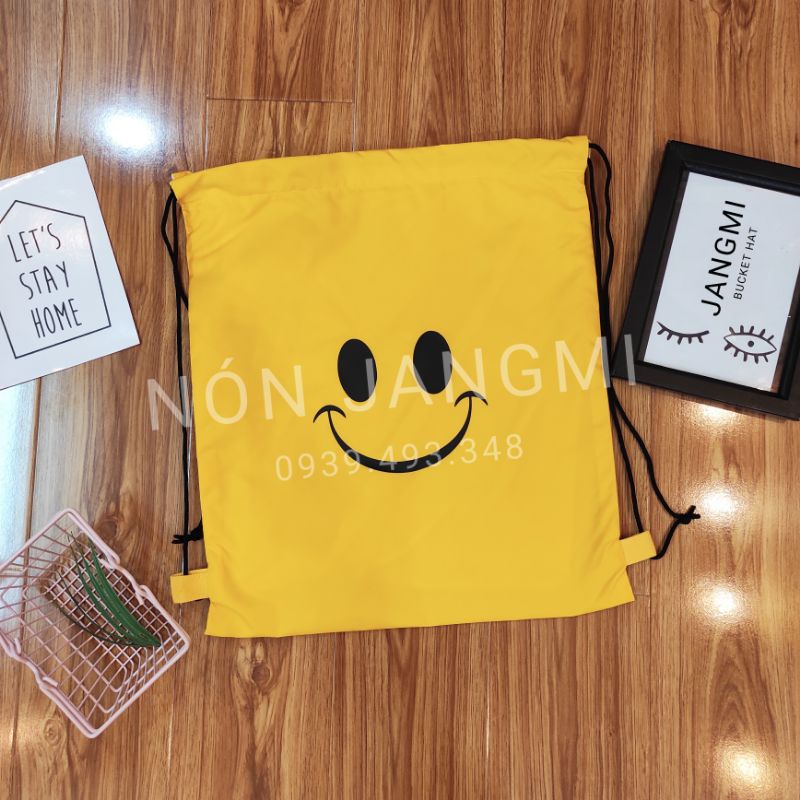 Túi Dây Rút Vải Canvas In Hình, Balo Dây Rút Vải Dù