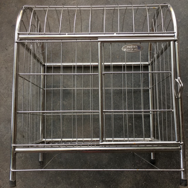 Lồng nuôi chó mèo thú cưng chất inox mái vòm