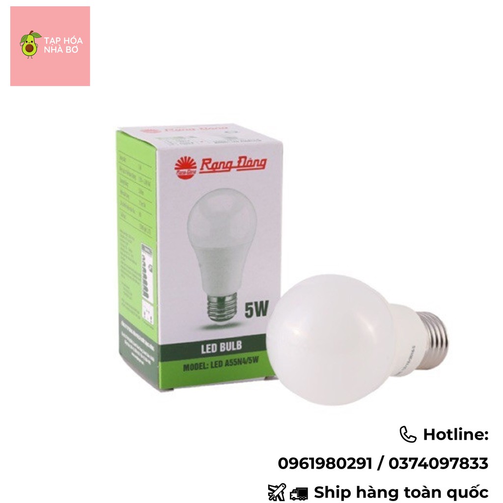 Bóng đèn tròn LED BULB Rạng Đông 3W - 5W - 7W - 9W - 12W - 15W