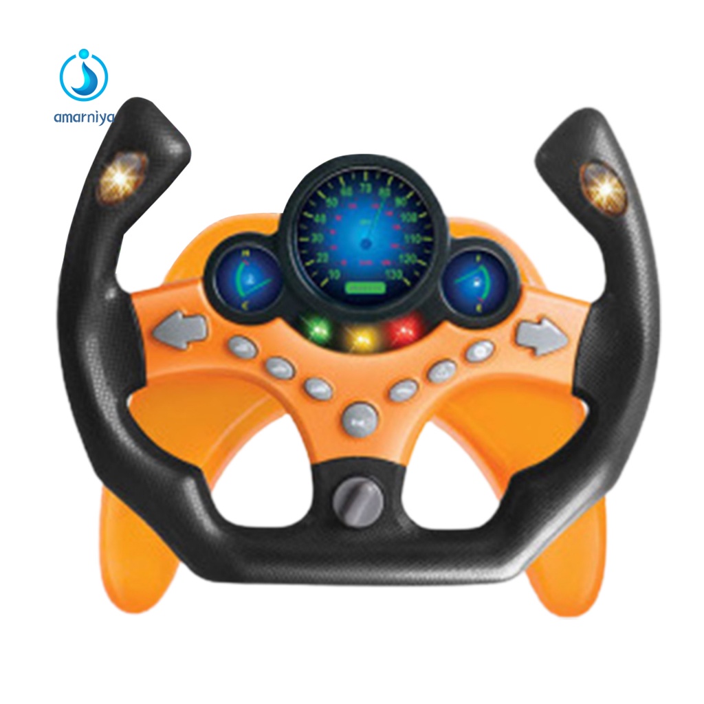 Đồ Chơi Vô Lăng Xe Hơi Bằng ABS Có Âm Thanh Vui Nhộn Cho Bé