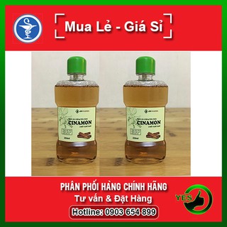 ❤ Nước Súc Miệng Thảo Dược CINAMON (Chiết Xuất Quế) - Ngăn Sâu Răng, Khử Mùi Hôi, Ngừa Viêm Lợi (Chai 250 ml)