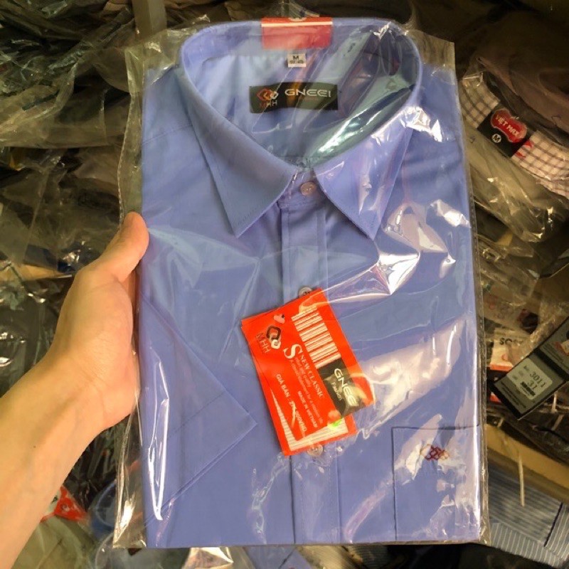 (Giá Ưu Đãi) Áo Sơ Mi Cộc Tay Nam Trung Niên Hàng Loại Đẹp