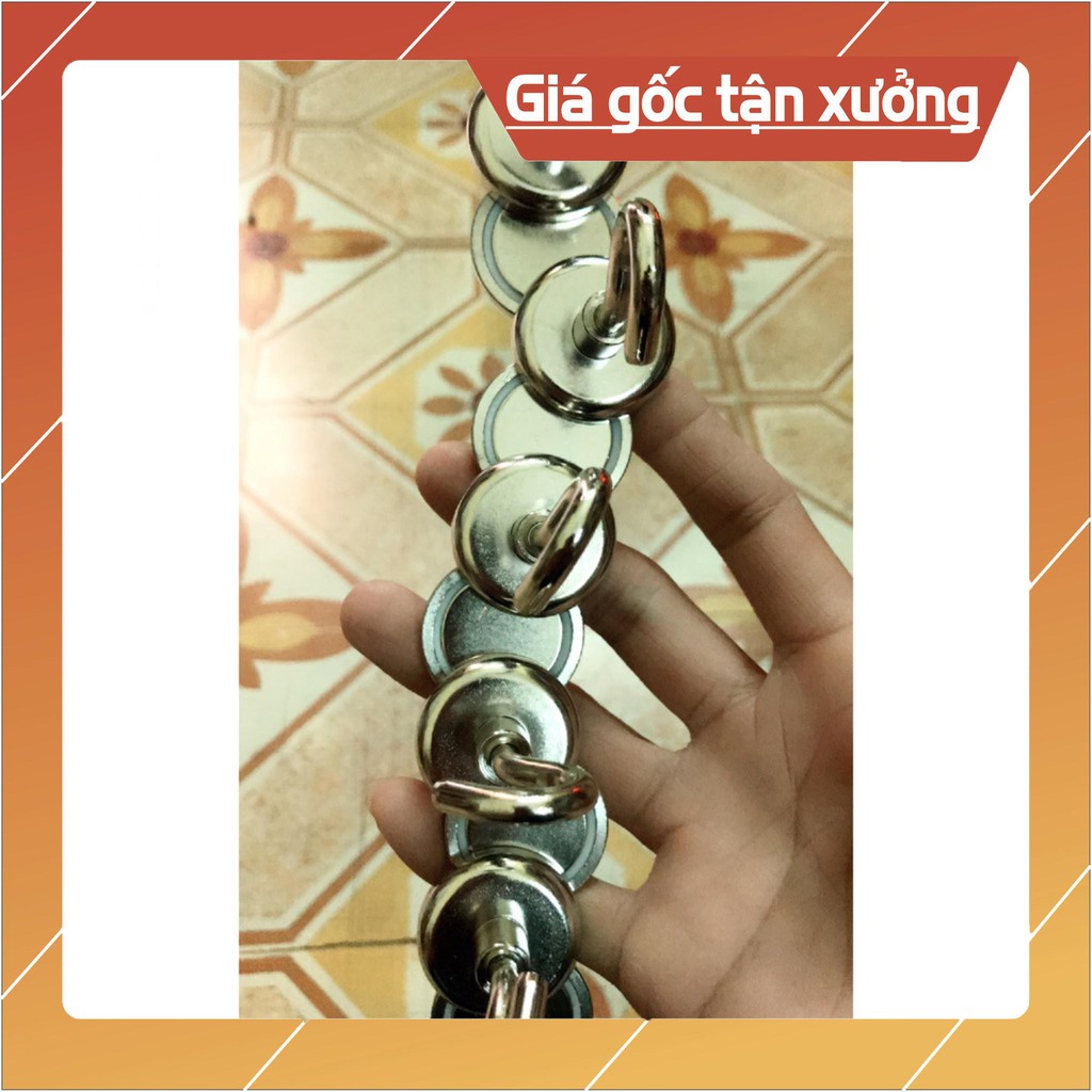 [Xả Kho Giá Xưởng] MÓC TREO NAM CHÂM D25mm, loại móc treo sử dụng nam châm trắng đất hiếm lực hút mạnh
