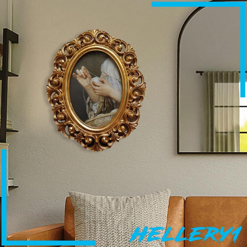 [Hellery1] Khung Ảnh Nhựa Resin Cổ Điển Treo Tường Nghệ Thuật Sang Trọng