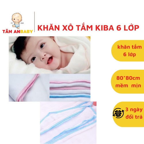 Khăn Xô Tắm Kiba 🌵 Siêu Mềm 🌵 6 Lớp