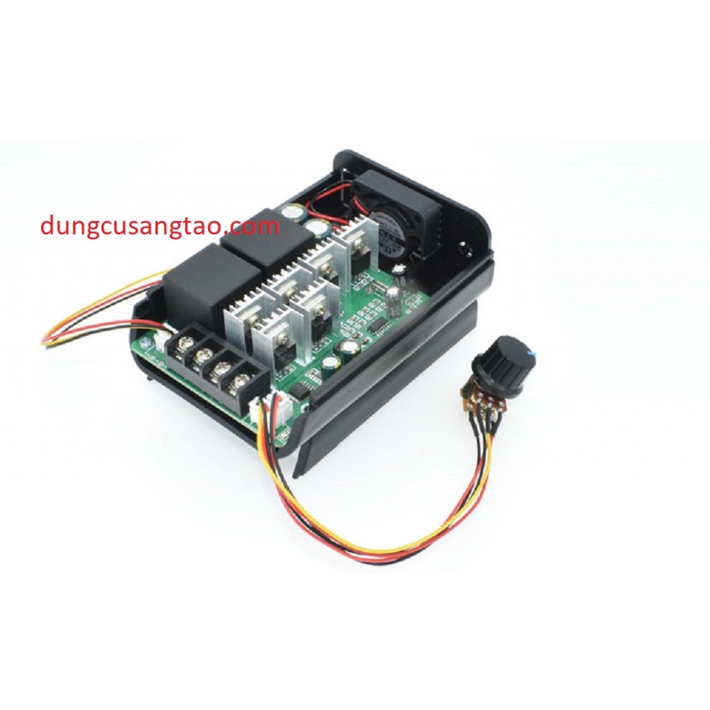 Bộ điều chỉnh tốc độ Dimmer 10 - 55V 40A - Có quạt (chỉnh lưu / chỉnh điện áp / điều tốc)