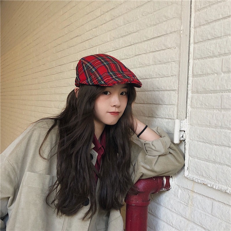 Mũ Họa Sĩ Phong Cách Hong Kong Thời Trang Xuân Hè Cho Nam Nữ