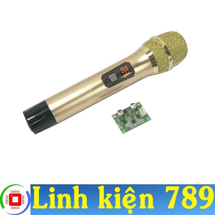 Micro không dây UHF màu bạc xanh / tím hồng / Đen / Vàng