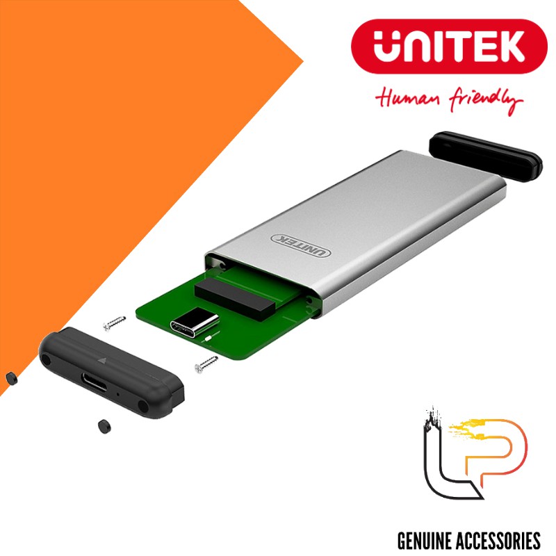 Hộp đượng ổ cứng SSD M2 Sata Type-C Unitek Y-3365 - Box SSD M2 Sata Type-C Unitek Y-3365