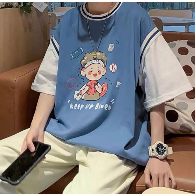 [Rẻ vô địch] Áo thun tay lỡ nữ freesize phông form rộng dáng Unisex,nhóm, lđôi. Phối Tay Bóng chày cậu bé keet up | BigBuy360 - bigbuy360.vn