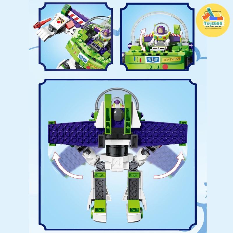 Đồ Chơi Lắp Ráp Xếp Hình Mô Hình Nhân Vật Buzz Lightyear Trong Bộ Phim Toys Story No.SX9060 Với 243 Mảnh Ghép