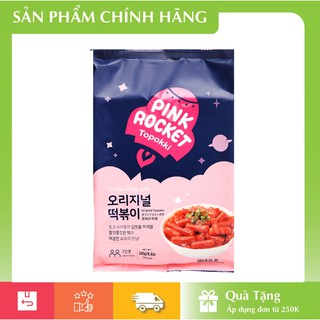 Bánh gạo Pink Rocket Topokki - Gói 240g