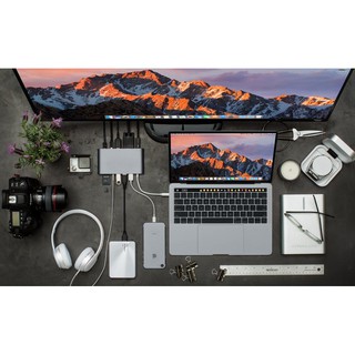 Bộ chuyển đổi HyperDrive Ultimate 11-in-1 USB-C Hub for Mac, PC, Android, USB-C Devices - Gray