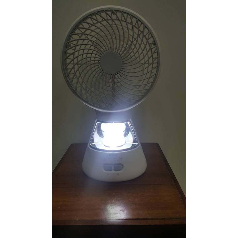 QUẠT TÍCH ĐIỆN CÓ ĐÈN CAO CẤP KM F0296 (Giá Tốt)