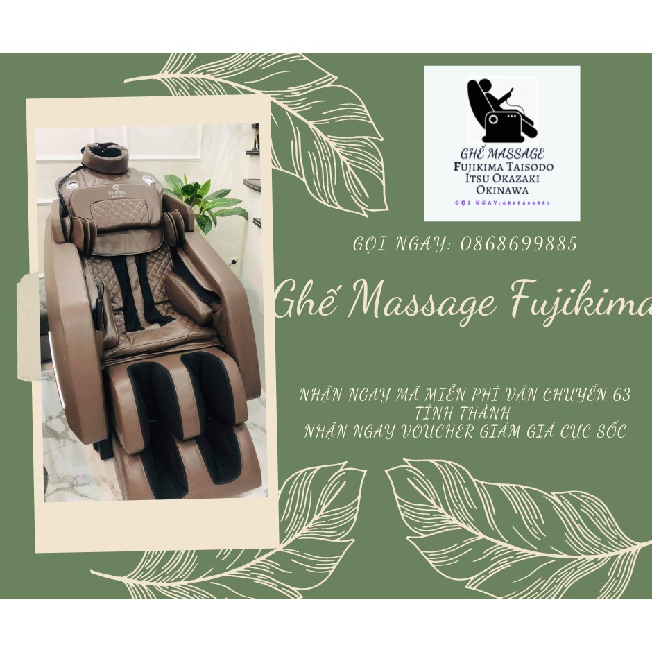 [HOT 2021] Ghế massage toàn thân Fujikima FJ 909fx mới 100% đập hộp BH 6 năm