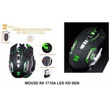 Mouse không dây, chuột văn phòng, chuột vi tính R8 1710A LED(KD) đen