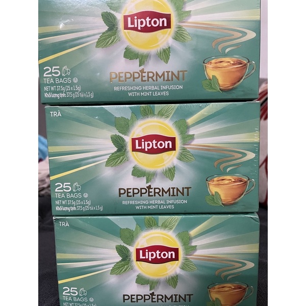 trà lipton bạc hà (25 túi x 1,5g) (date tháng 6/2022