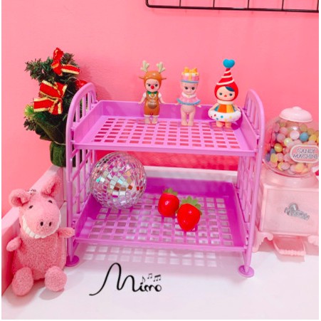 Kệ Nhựa 2 Tầng Mini Để Đổ Chơi Cho Bé Để Đồ Đa Năng Xinh Sẵn Đáng Yêu Giá Hạt Rẻ