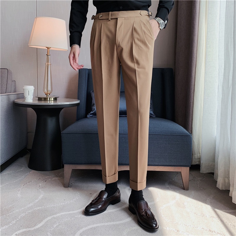 Quần Ống Rộng Cạp Cao thời trang BAGGY  chất liệu co giãn cao cấp phong cách Hàn Quốc.