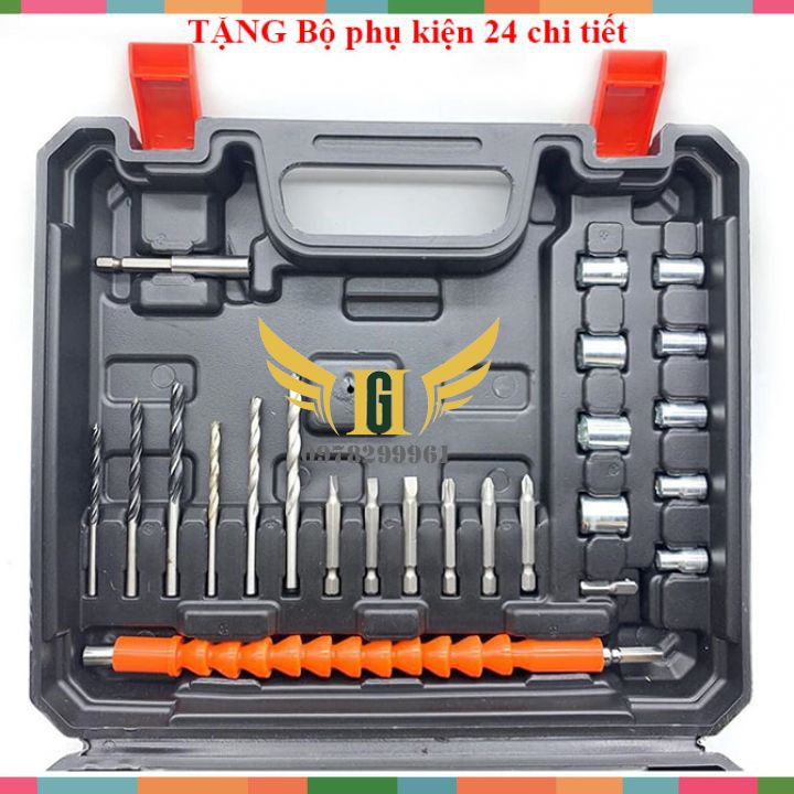 [ SIÊU RẺ ] Máy Khoan Pin Dewalt 36V 3 Chức Năng, Có Búa, 2 Pin Chuẩn 5 Cell, Kèm Bộ Phụ Kiện 24 Chi Tiết