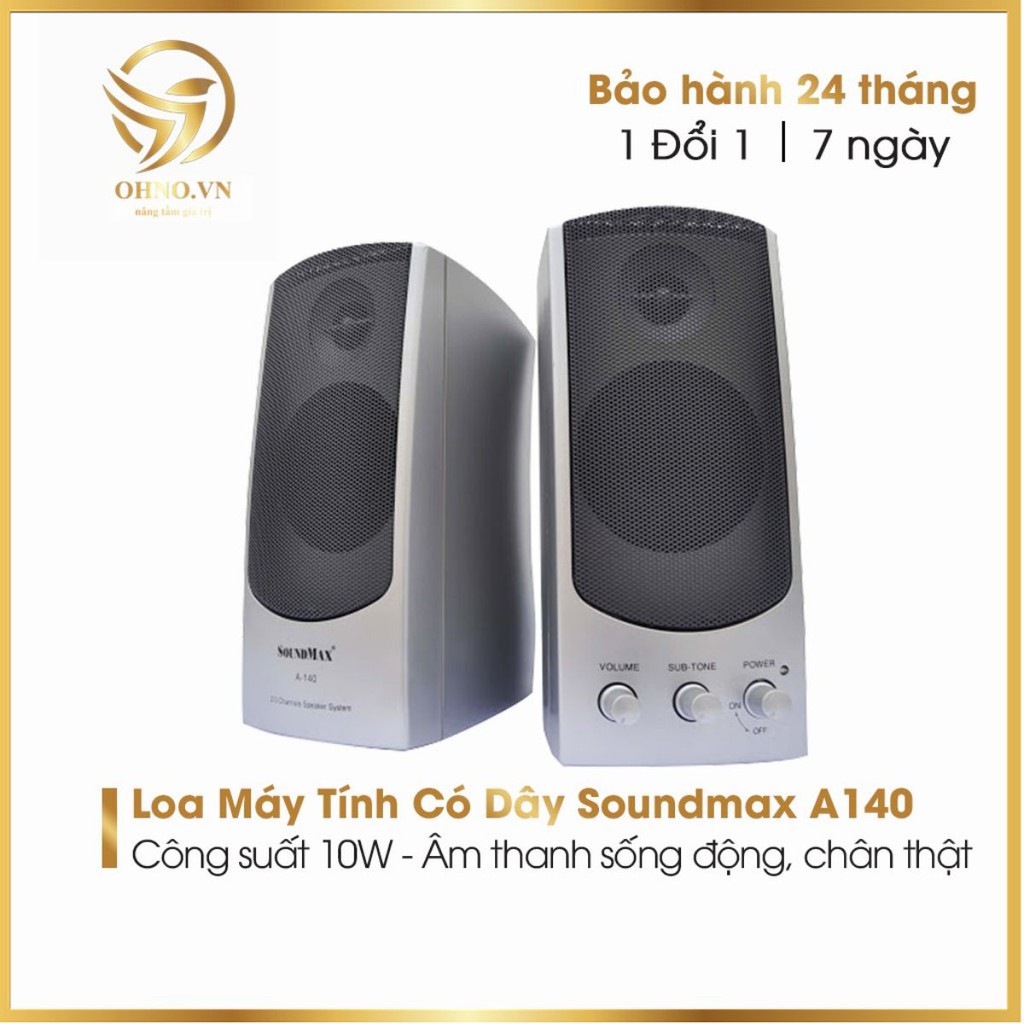 Loa Máy Vi Tính Soundmax A140 Loa Laptop Nghe Nhạc Loa Âm Thanh Để Bàn Có Dây – OHNO Việt Nam