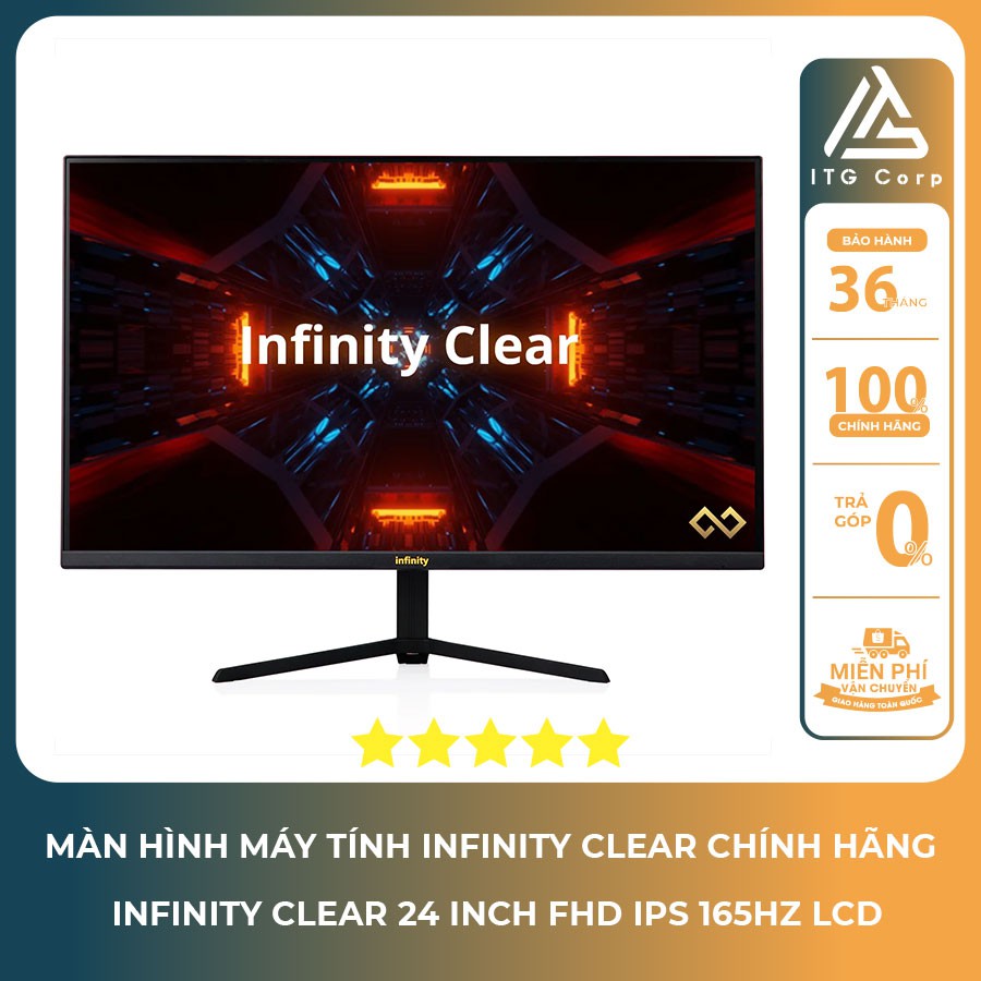 Màn hình Infinity Clear 24 inch FHD IPS 165Hz LCD Gaming mornitor