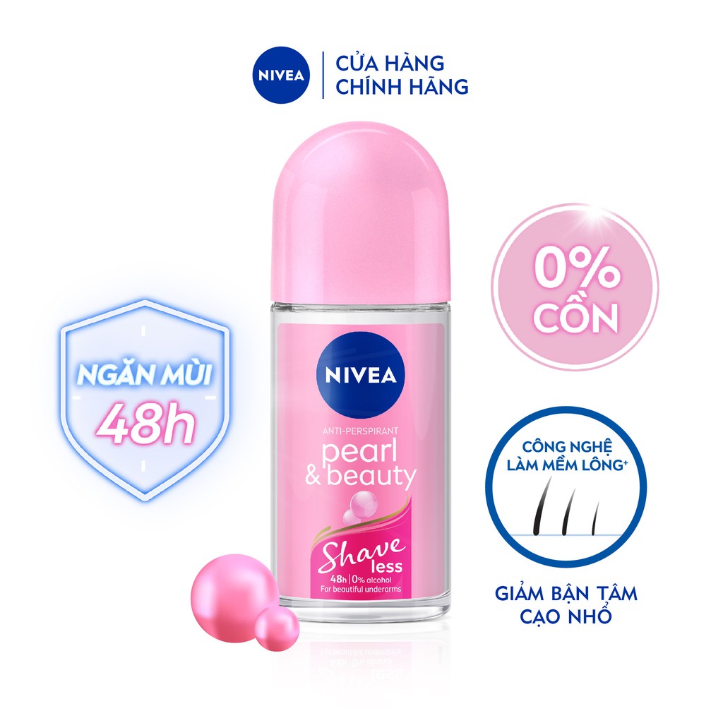 Lăn Ngăn Mùi NIVEA SHAVELESS Ngọc Trai Đẹp Quyến Rũ  - 98500