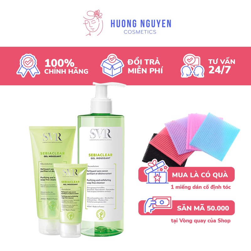 Sữa Rửa Mặt SVR Sebiaclear Gel Moussant