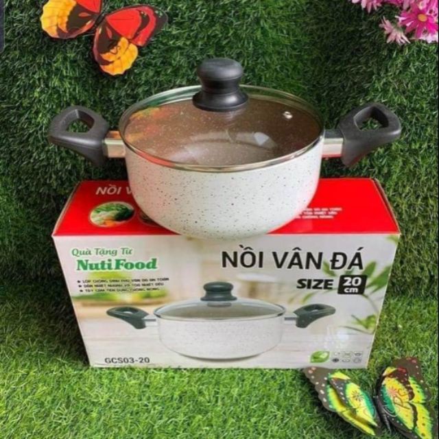 Nồi vân đá Green Cook GSS03-20 size 20cm Quà tặng từ sữa Nutifood