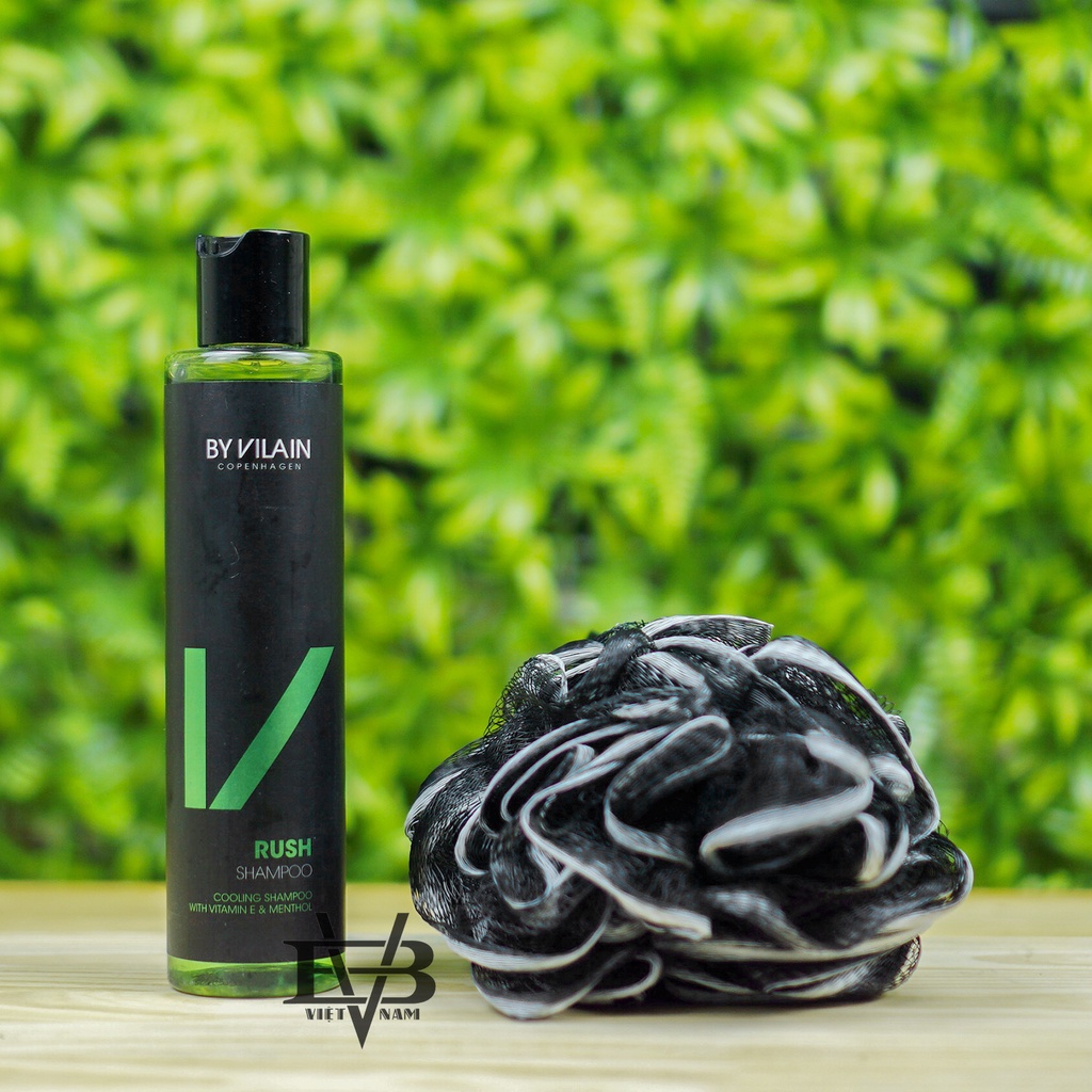 Dầu gội xả By Vilain Rush 200ml nhập khẩu 100% Đan Mạch + Tặng Bông tắm than tre cao cấp