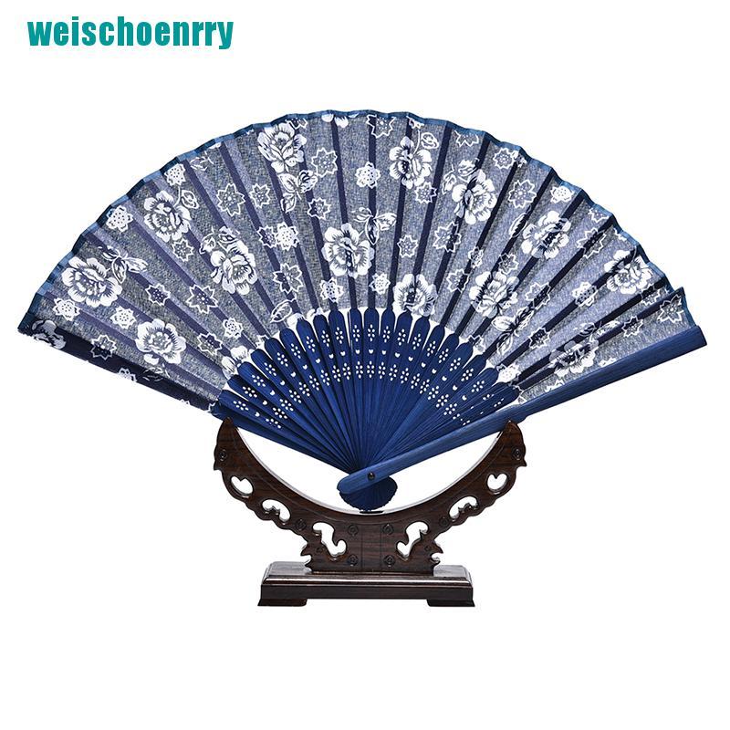 Rér●Quạt Xếp Cầm Tay Bằng Tre + Giấy Múa Kiểu Trung Hoa Cổ Điển