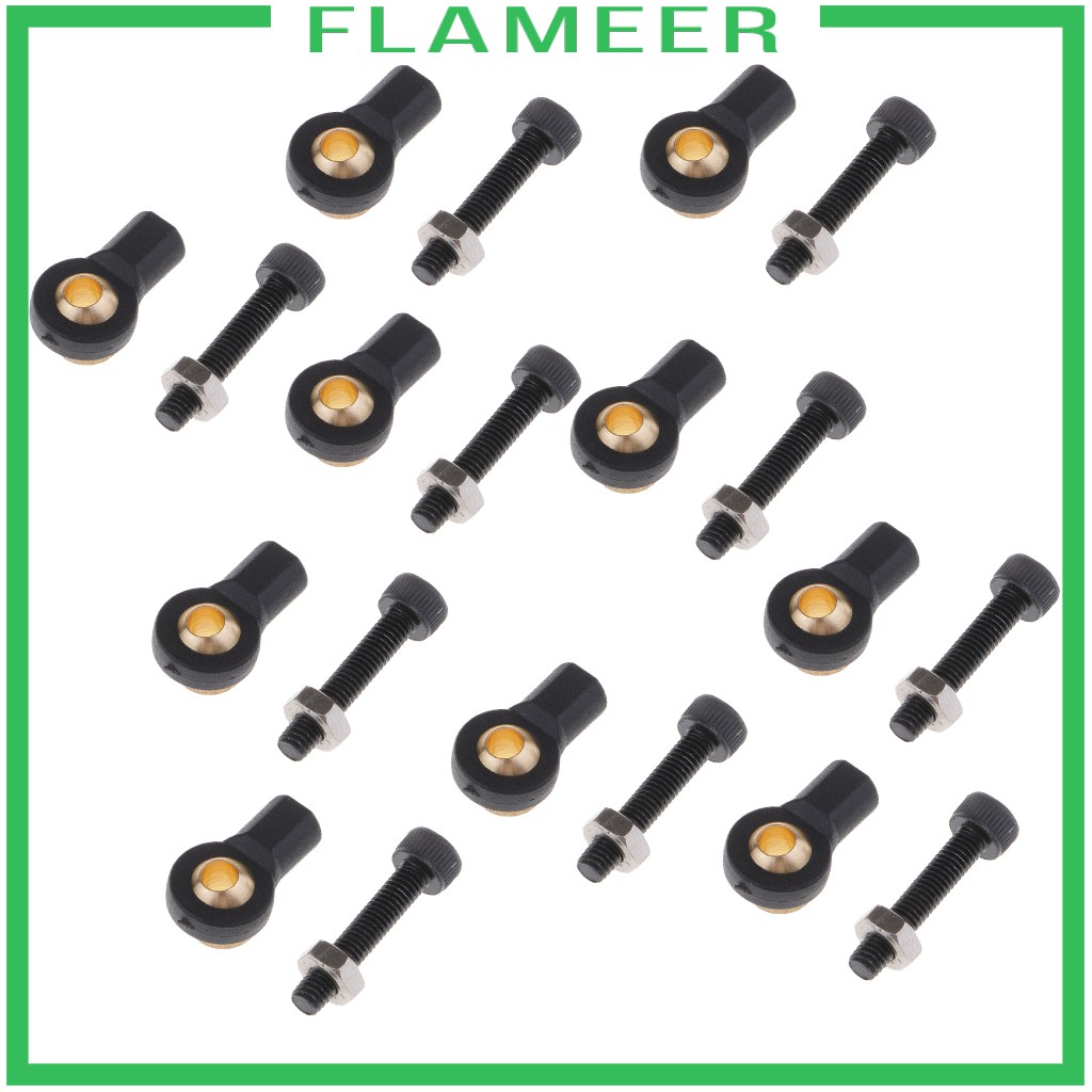 Set 10 Đầu Nối M3 Bằng Kim Loại Chuyên Dụng Cho Xe Điều Khiển Từ Xa Axial