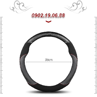 Bọc vô lăng da + sợi carbon