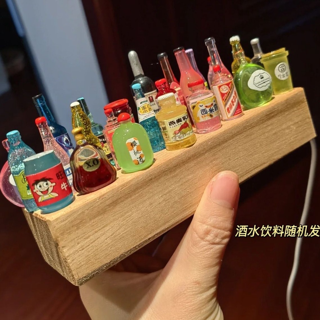 Chai Rượu Tự Làm。 Đèn Ngủ Hình Quyển Sách Nhỏ Nhắn Sáng Tạo Chất Lượng Cao