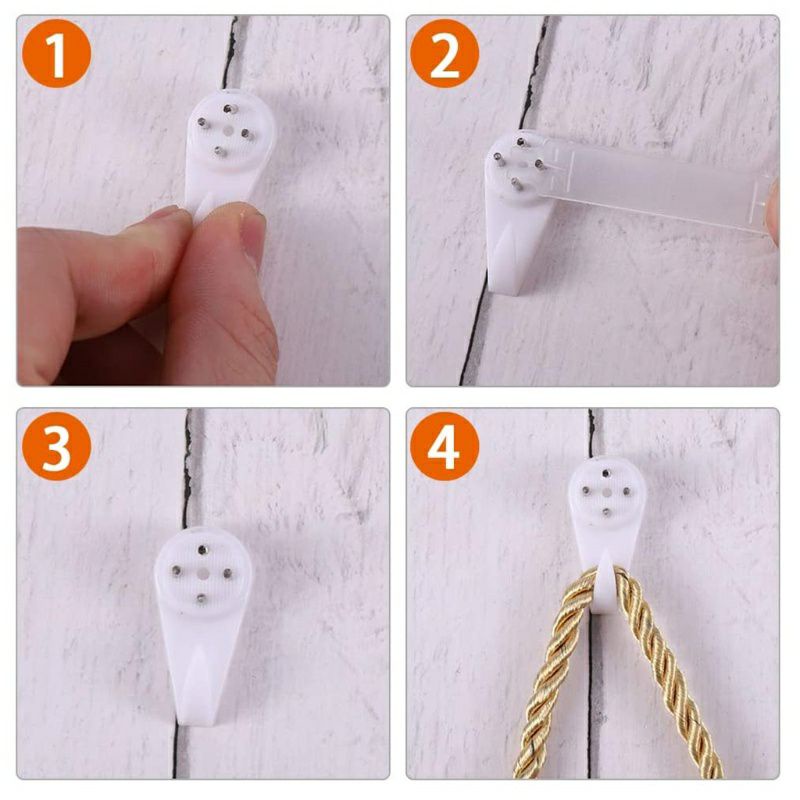 Móc đóng tường chịu lực chắc chắn không cần khoan tường
