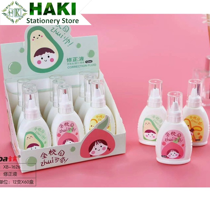 Bút xóa nước 12ml HAKI cute nhiều mẫu hoạt hình dễ thương B35