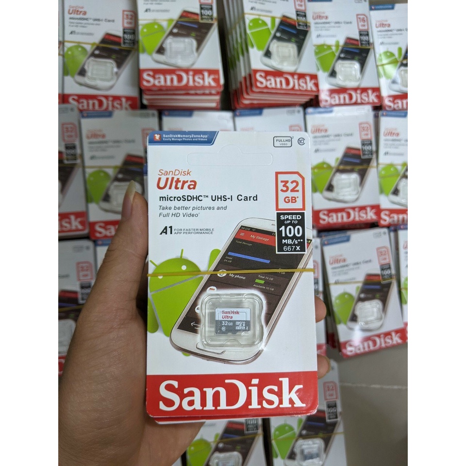 Thẻ nhớ SANDISK đủ dung lượng