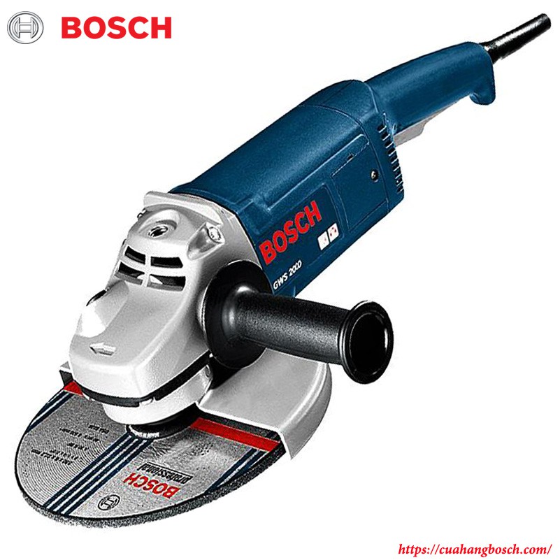 Máy mài góc Bosch GWS 2000-180, 180mm, 2000W, Nhựa và Kim loại