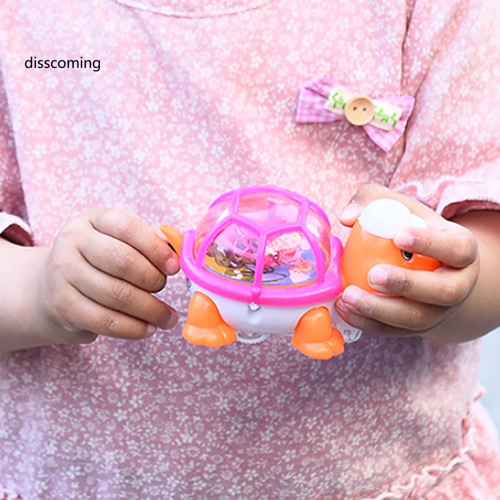 Đồ chơi lên dây cót hình rùa có đèn LED phát sáng