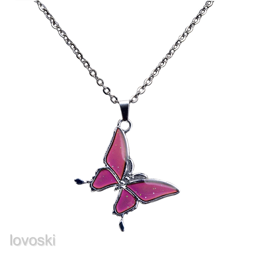 Dây chuyền mặt bươm bướm đổi màu sắc theo tâm trạng