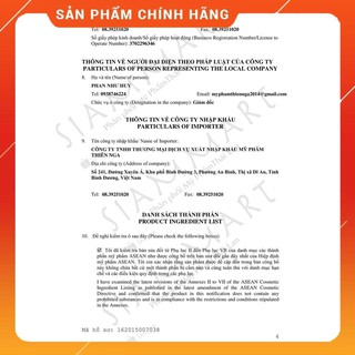 [Free ship] Sữa Dưỡng Thể Gluta Yanhee - 250ml