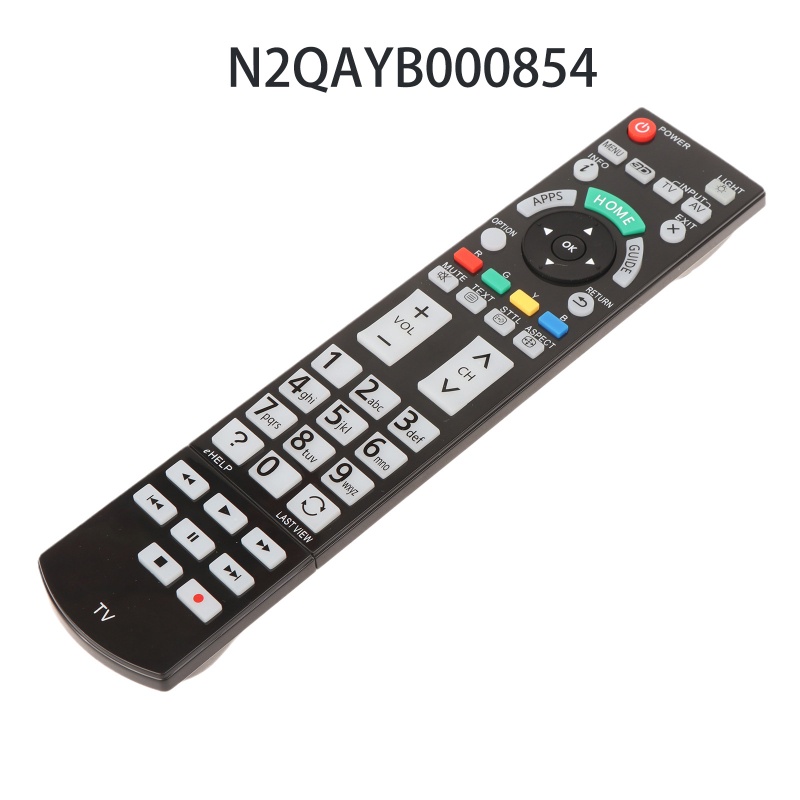 Điều Khiển Từ Xa Thay Thế Thông Dụng Cho PanasonicTH-P55VT60A TH-P65VT60A N2QAYB000854 Bộ Điều Khiển Từ Xa Màu Đen Chuyên Dụng
