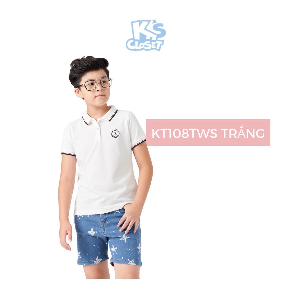 Áo Polo trẻ em K'S CLOSET Chất Cotton Thoáng Mát KT108TWS/ KT25THS (10-52KG)