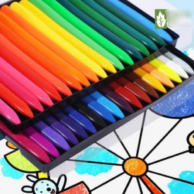 Bộ màu hữu cơ 24 cây an toàn cho bé yêu tập vẽ