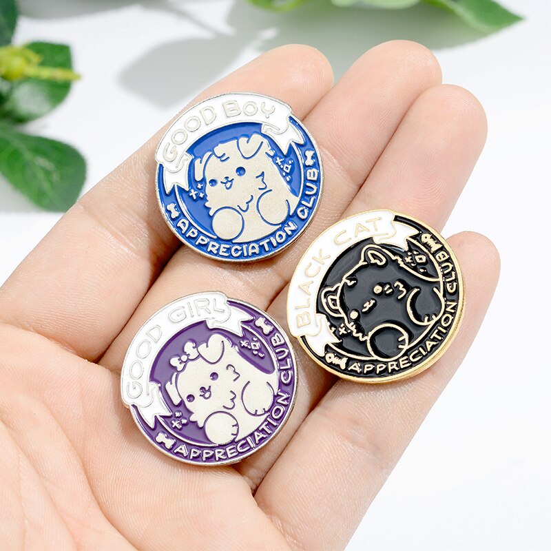 Going To Be Okay Round Brooch Pin Badge Enamel Backpack Lapel Pin Brooch Cartoon Text Creative Hat Jewelry Gift for Friends Gift