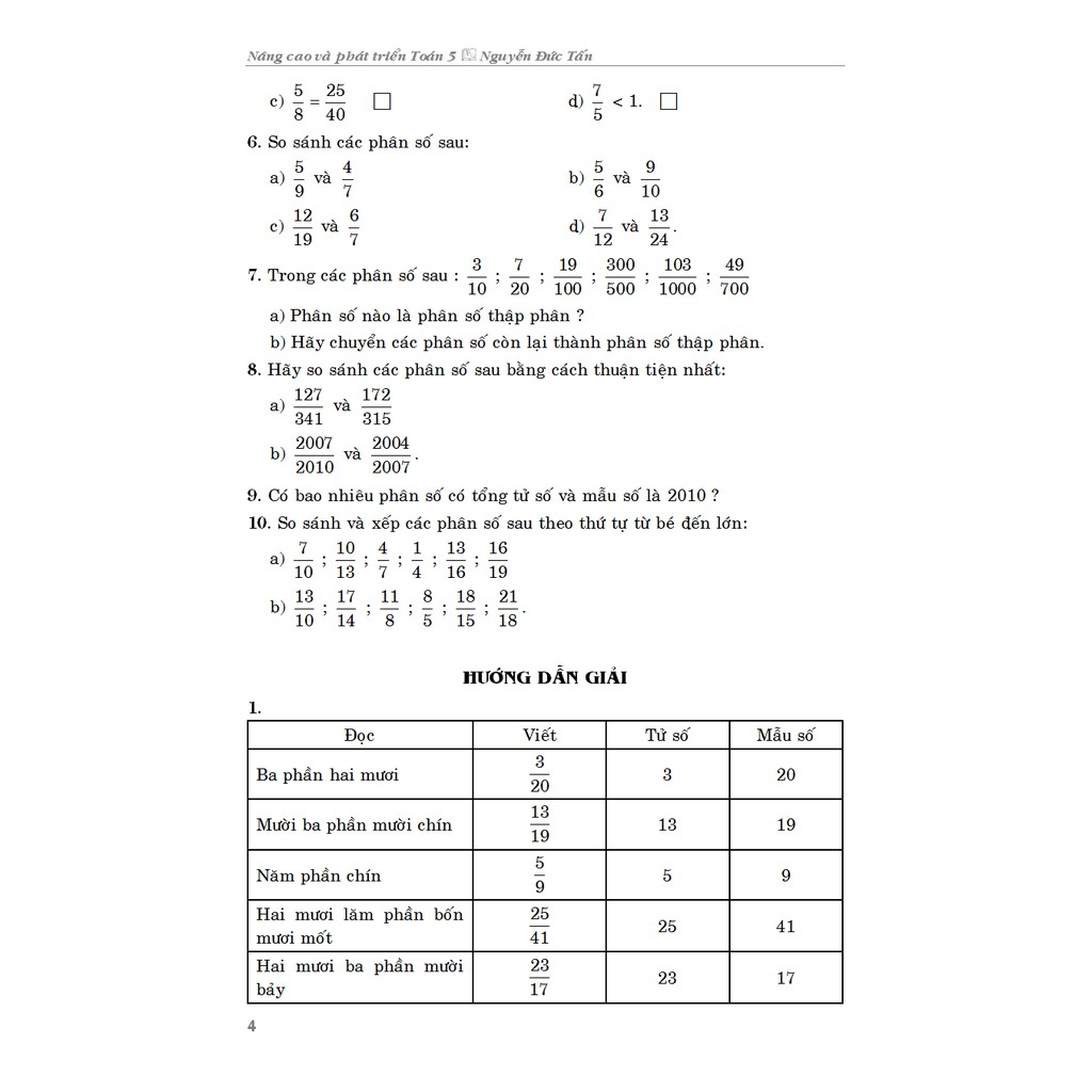 Sách Nâng Cao Và Phát Triển Toán 5