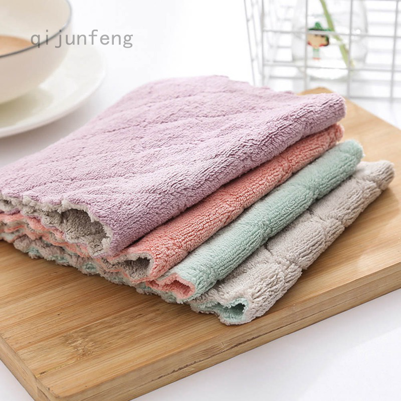 Khăn Lau Chén Dĩa Bằng Sợi Micro Siêu Thấm Hút Tiện Dụng Cho Nhà Bếp