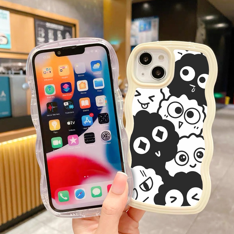 Suntaiho ốp lưng Ốp Điện Thoại TPU Mềm Trong Suốt Hình Bùi Nhùi Đáng Yêu Cho iPhone 11 11 Pro 13 12 Pro Max X XS Max XR 7 8 Plus