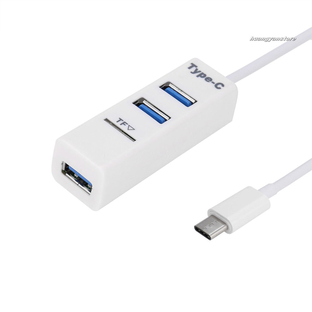 Bộ Chia 3 Cổng Usb 2.0 Tích Hợp Đầu Đọc Thẻ Nhớ Tf Tiện Dụng