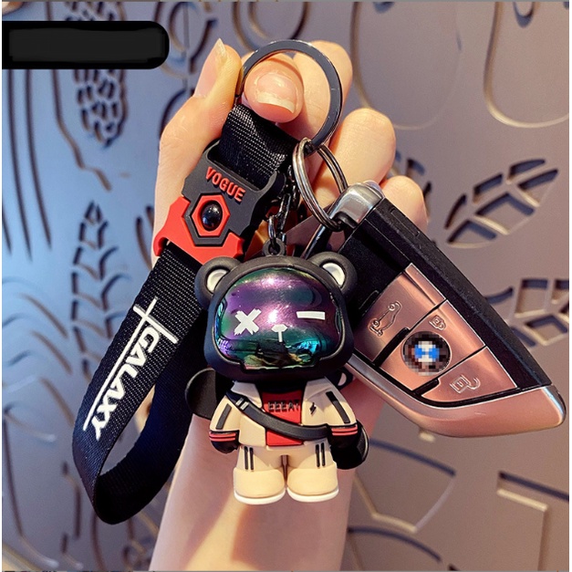 Móc Khóa Cao Cấp Hình Kaws Mặt Đen Cute phụ kiện Túi Xách dễ thương -Minkey
